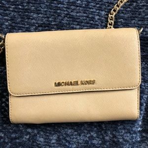 Saffiano Leather 3-in-1 Crossbody in Bisque